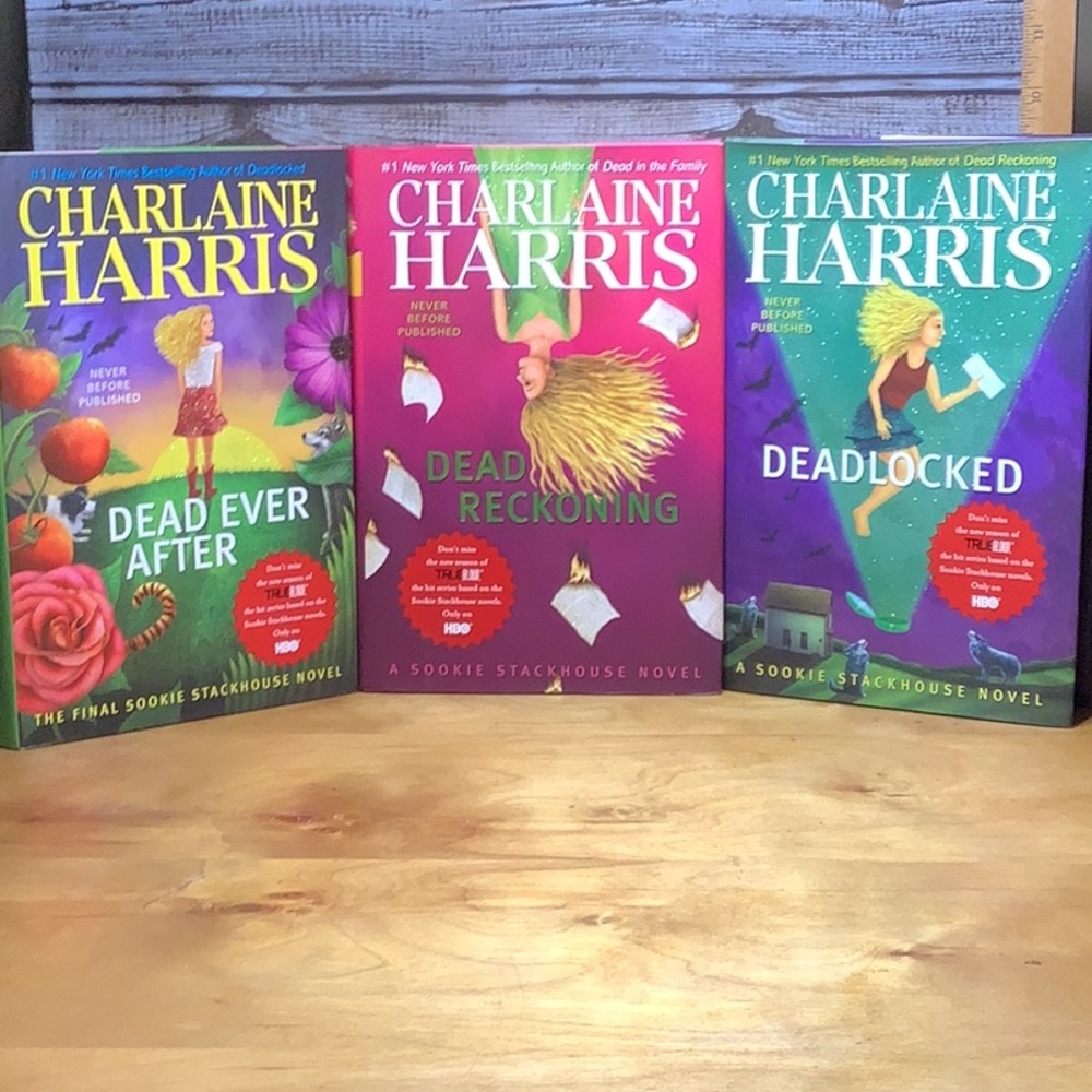 Charmaine Harris NYTIMES bestselling author   All three books are first print Ed